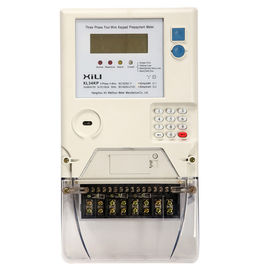 Credit 3 Phase Prepaid Energy Meter , Smart Card Home Electricity Meter